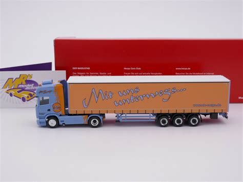 Mrs Modellautos Herpa 314800 Scania R 13 TL Gradinenplanen