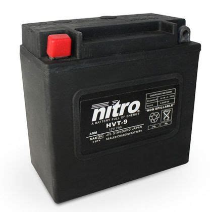 Batterie Nitro HVT 08 SLA FERME TYPE ACIDE SANS ENTRETIEN PRÊTE À L