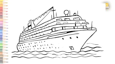 Cruise Ship Drawing For Kids