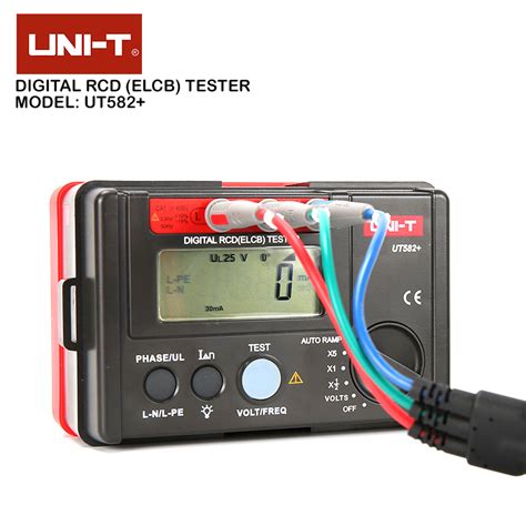 KM Lighting Product UNI T Digital RCD ELCB Tester UT582