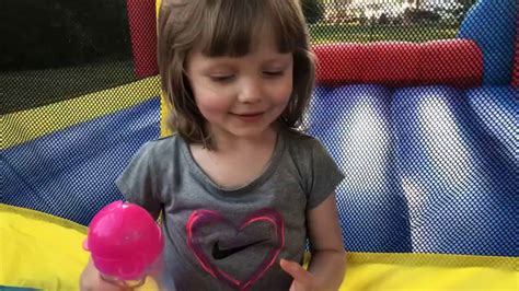 Lexi Plays In Her Bounce House Youtube