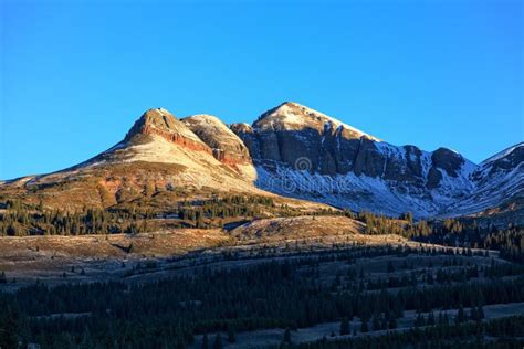 Snow Covered Mountains in Fall Stock Photo - Image of colorado, colors ...