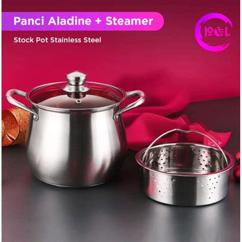 Jual Panci Steamer Multifungsi Plus Sarangan Panci Kukus Multifungsi