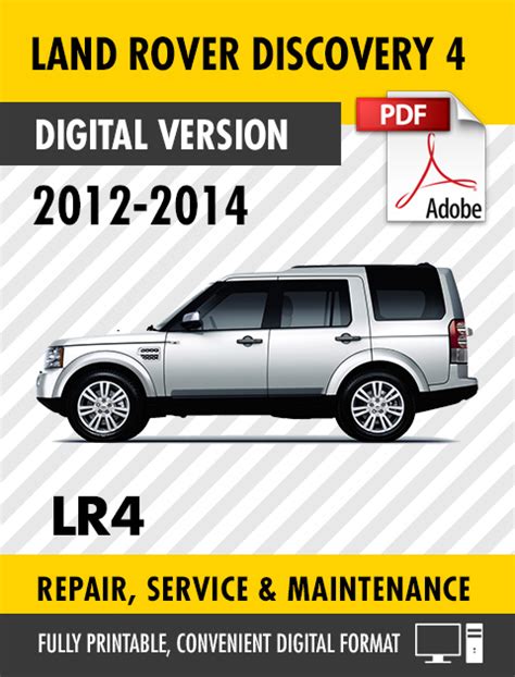 2012 2014 Land Rover Discovery 4 Lr4 Factory Repair Service Manual Craig S Manuals