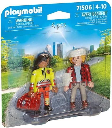 Playmobil 71506 Medic With Injured Person Duopack Emergency Rescue