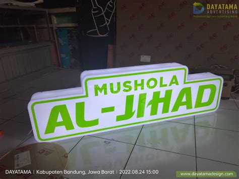 Papan Nama Huruf Timbul Masjid Dan Musholla Desain Kerajinan Tangan