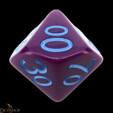 Role 4 Initiative Opaque Purple & Blue Percentile Dice - TheDiceShopOnline