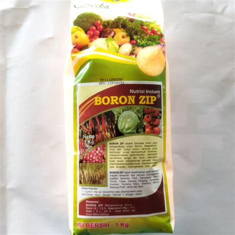 Jual Nutrisi Instant Boron Zip Nutrisi Lengkap Untuk Tanaman Boronzip