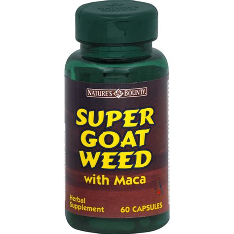 Natures Bounty Super Goat Weed With Maca Capsules Stuffing Foodtown