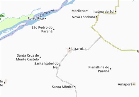 Mapa Michelin Loanda Plano Loanda Viamichelin