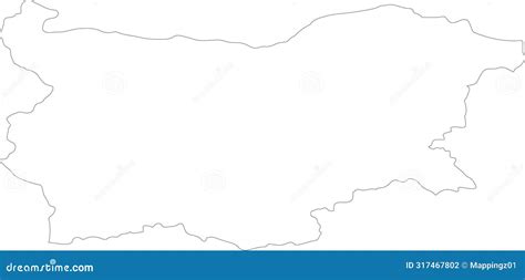 Bulgaria Outline Map Stock Illustration Illustration Of Shape 317467802