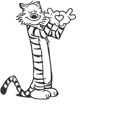 Calvin And Hobbes Hobbs Heart Hands SVG PNG For Cricut Etsy Australia