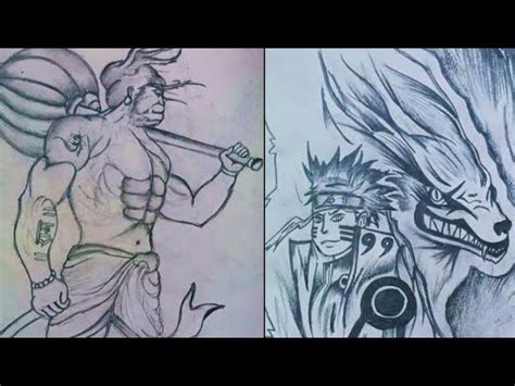 My Drawing Collection Bajrangbali Drawing With Naruto Uzumaki Pencil