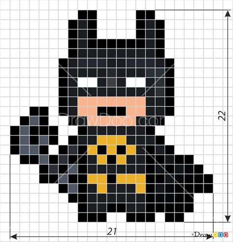 Simple Pixel Art Batman