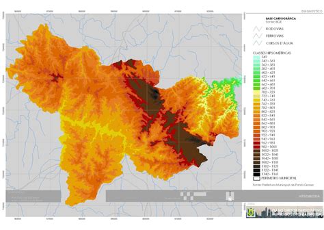 Mapa Hipsométrico Como Produzir Adenilson Giovanini