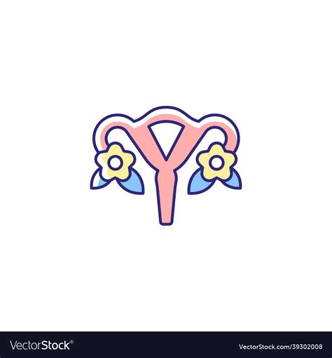 Modern Femininity Rgb Color Icon Royalty Free Vector Image