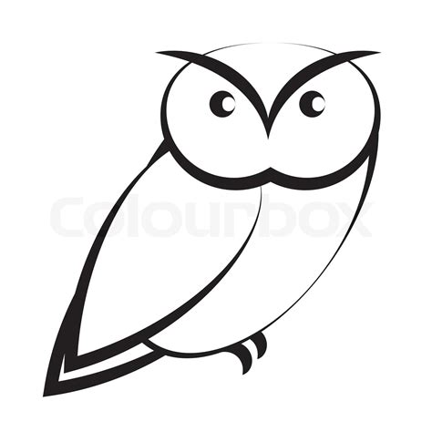 Owl Stock Vector Colourbox