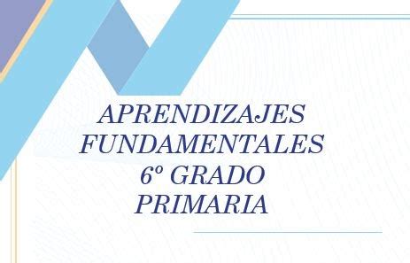 Aprendizajes Fundamentales Grado Primaria