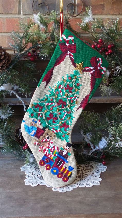 A Christmas Stocking Hanging From A Fireplace