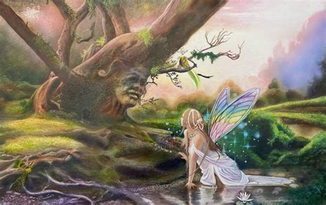 rainbow fairy painting  dolgor dugarova saatchi art