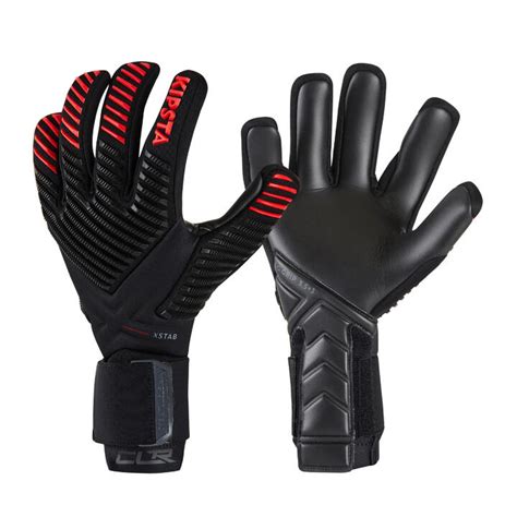 Adult Football Goalkeeper Gloves F900 Clr Blackred Kipsta Decathlon