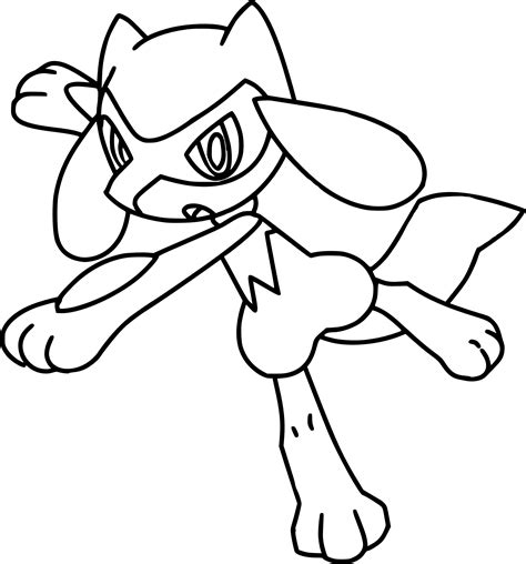 Pi Ce Pr F R E Coloriage Pokemon Lucario Photos Coloriage