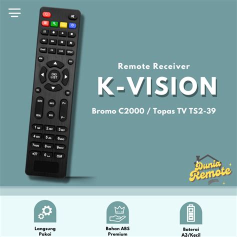 Jual Remot Remote Receiver Parabola K Vision Bromo C2000 Shopee