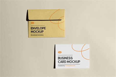 Card With Envelope Free Mockup Mockup World Hq