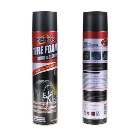 Herios Tire Foam Shine And Cleaner 650 Ml Lazada PH