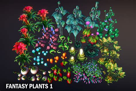 Fantasy Plants 1 3d 植物 Unity Asset Store