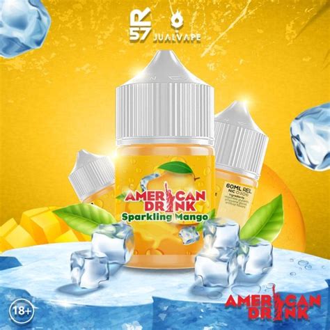 Jual American Drink 60ML Sparkling Mango By Hero57 X Jual Vape Liquid