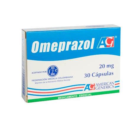 Omeprazol AG 20 mg Caja x 30 Cápsulas