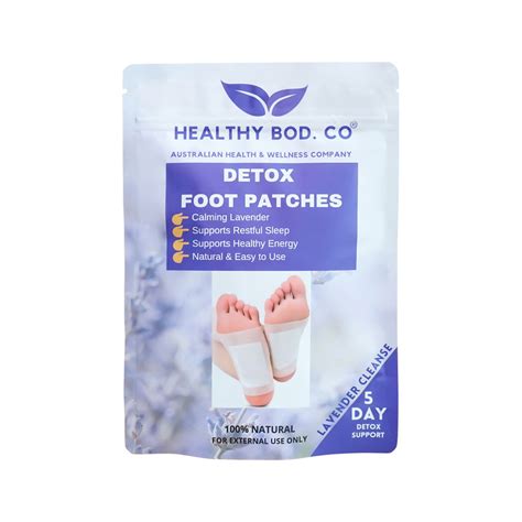 Healthy Bod Co Detox Foot Patches Lavender X Patches Pairs For