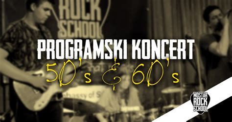 Najavljujemo Prvi Programski Koncert 50 S 60 S 24 10 2019