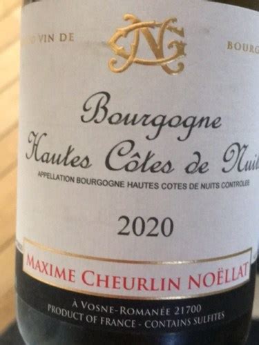 Maxime Cheurlin Noëllat Bourgogne Hautes Côtes de Nuits Blanc Vivino US