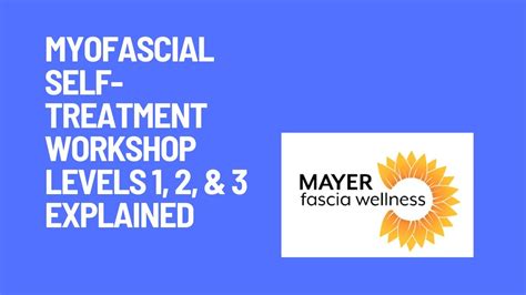 Myofascial Self Treatment Workshop Levels 1 2 And 3 Explained Youtube