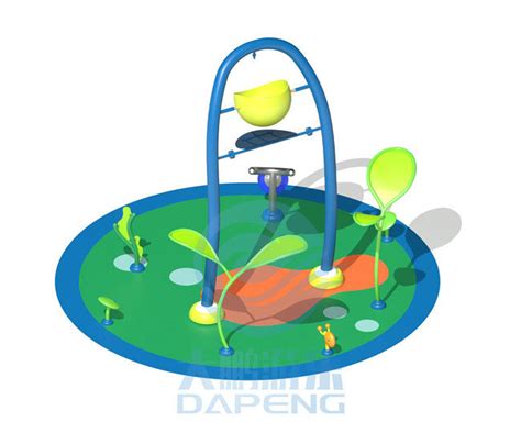 50 ㎡ Children Aqua Park Design With Water Splash Pad Spray Park With