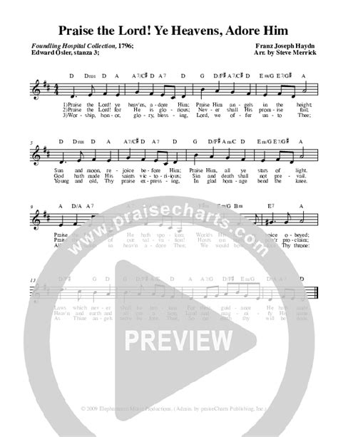 Praise The Lord Ye Heavens Adore Him Sheet Music Pdf Stephen Merrick Praisecharts