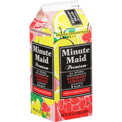 Minute Maid Raspberry Lemonade Carton 64 Fl Oz Shop Rons Supermarket