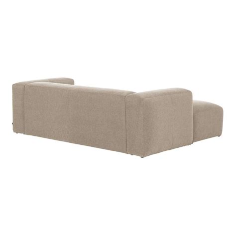 Sof Blok Plazas Chaise Longue Izquierdo Beige Cm Kave Home