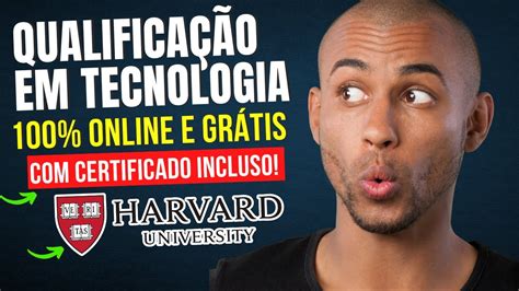 CURSO GRATUITO de TI de HARVARD certificado grátis Python