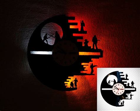 Vinyl Record Clock Vinyl Records Steampunk Wall Battery Powered Led