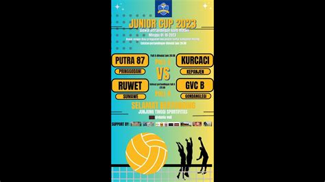 Babak Penyisihan Set Voli Plastik Ruwet Vs Gvc B Junior Cup