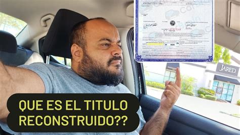 Qu Significa Un T Tulo Reconstruido Definici N Y Ejemplos