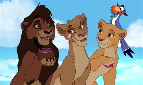 246499 Safe Artistkitchiki Kiara The Lion King Kovu The Lion King Vitani The Lion