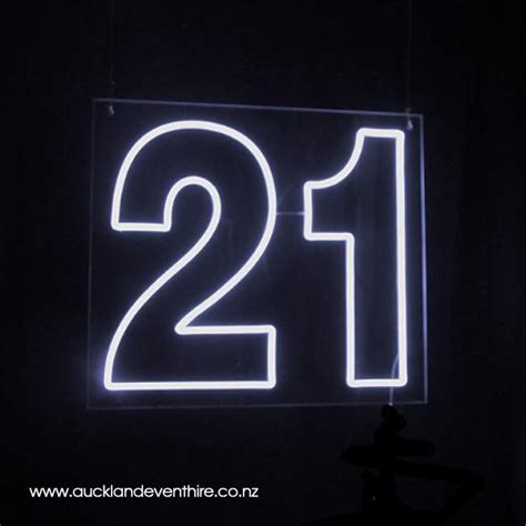 21 Neon Led Sign — Auckland Event Hire