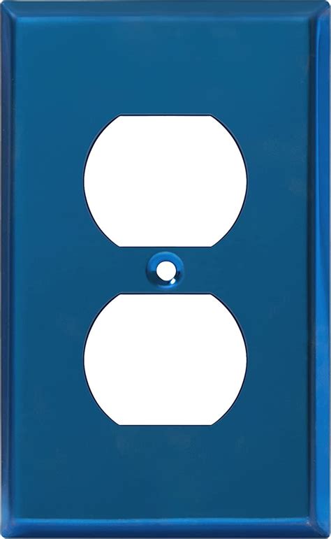 Enerlites Duplex Receptacle Metal Wall Plate Stainless Steel Outlet