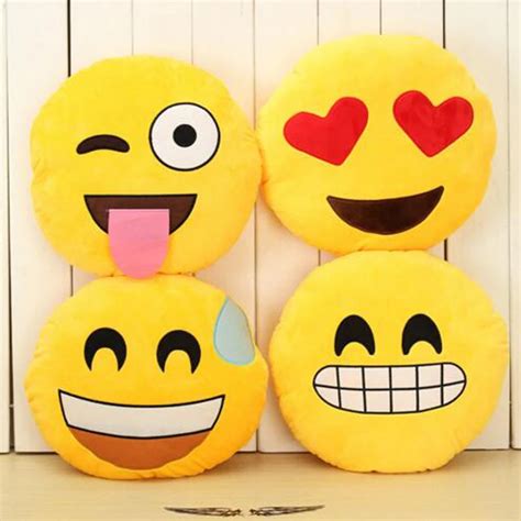 32cm Emoji Pillow Smiley Face Pillows Decorative Cushions For Sofa