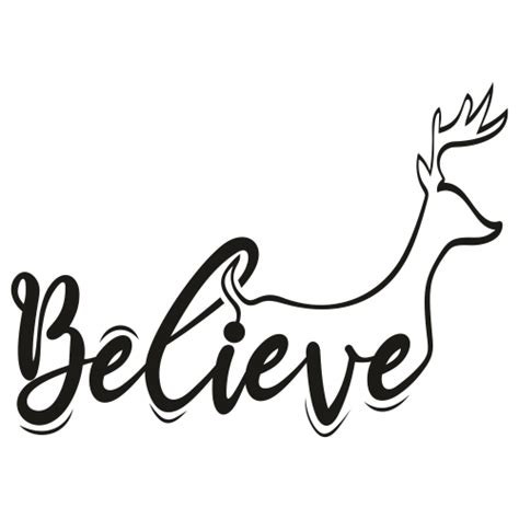 Reindeer Believe Svg Reindeer Believe Vector File Reindeer Believe