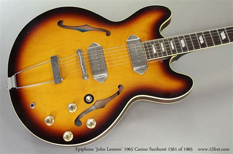 Epiphone Casino John Lennon Limited Thinline Archtop | www.12fret.com